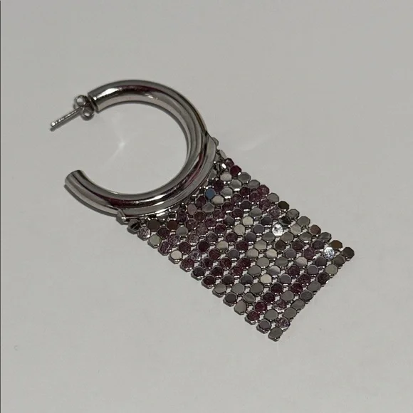 NIB Rabanne mesh chainmail dangling single earring - Picture 1 of 3